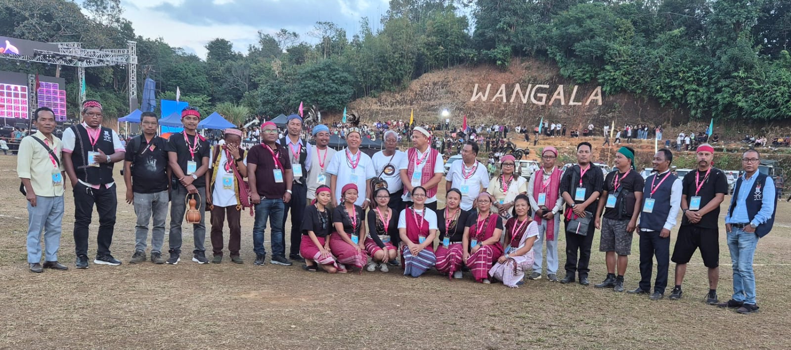Wangala Festival committee group at the festival ground