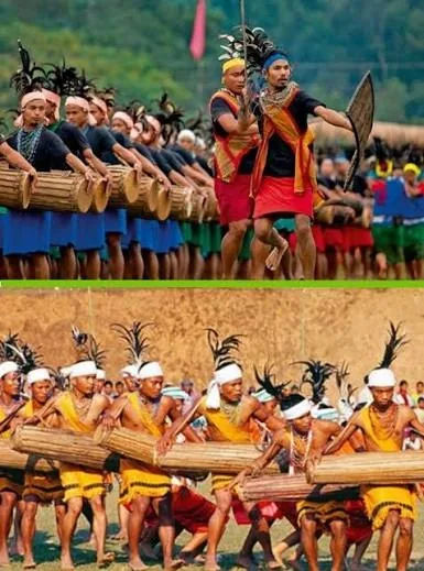 Wangala drum presentation and dancers