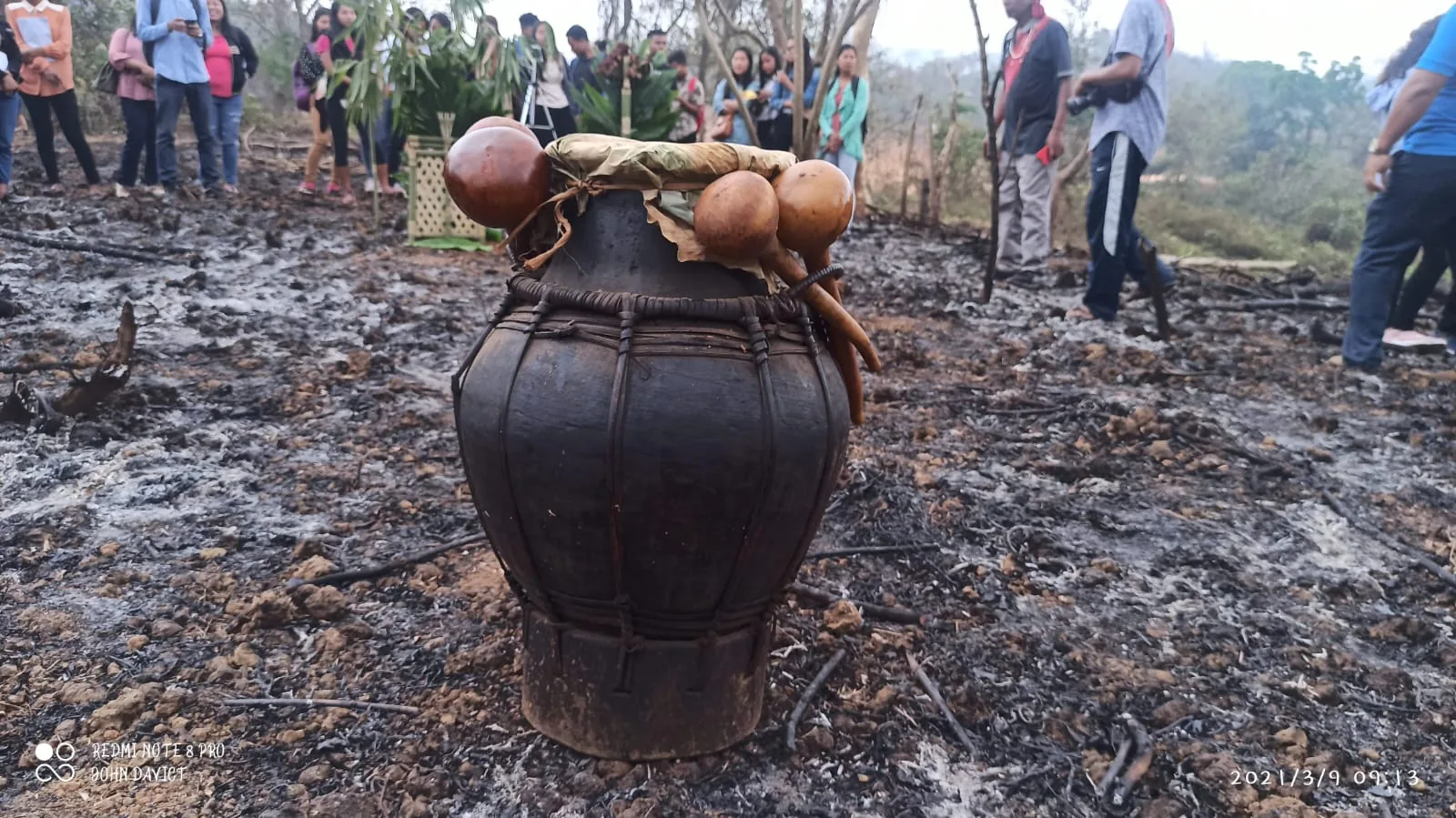Traditional vessel used during festival preparations