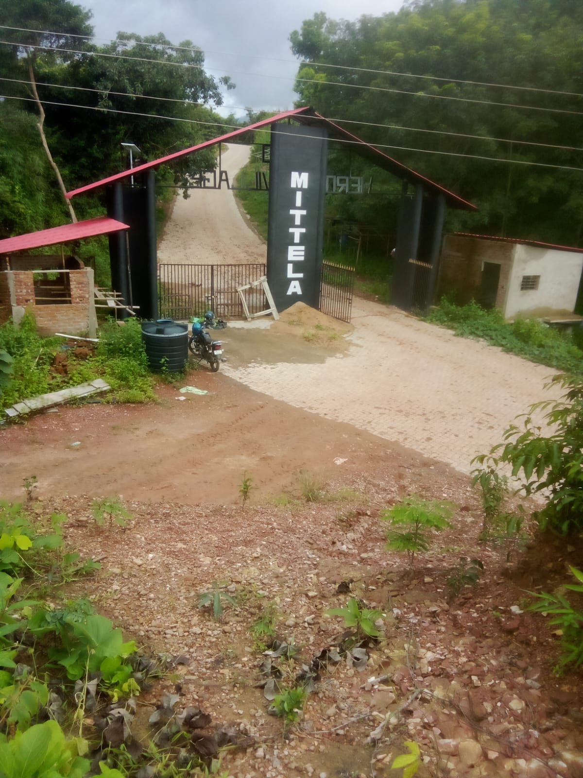Entrance gate at the Wangala venue