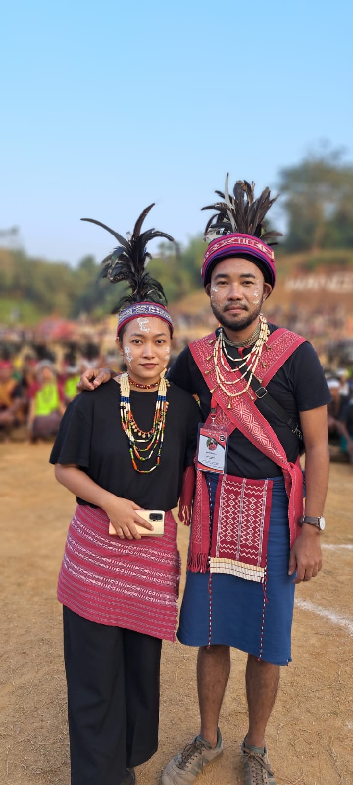 Festival portrait in traditional attire