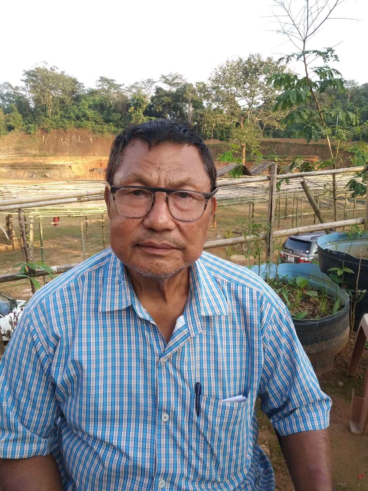 Portrait from the Wangala archive collection at the festival grounds