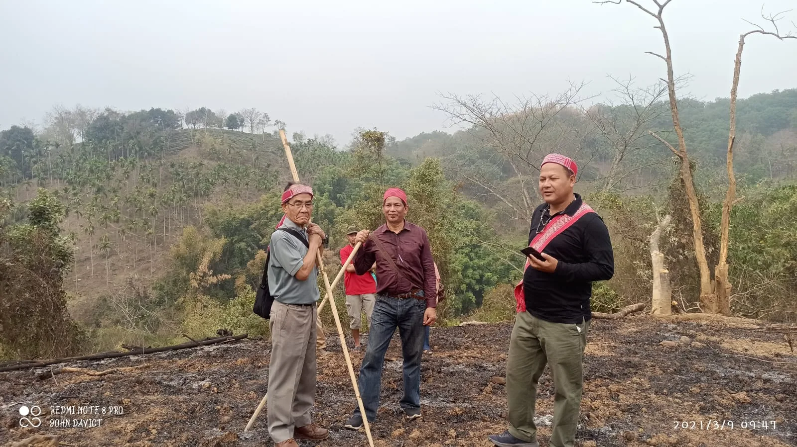 Community members participating outdoors