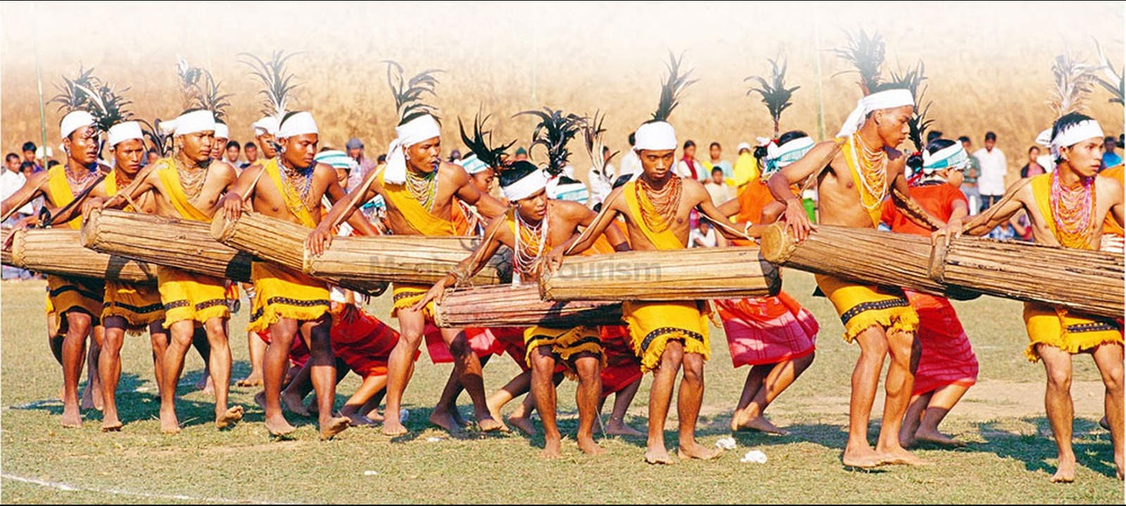Wangala drummers performing during the festival