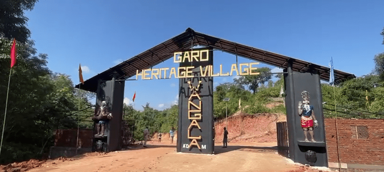Entrance gate of Garo Heritage Village Wangala A'dam